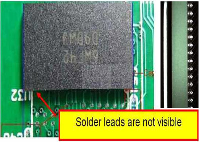 側面BGA設備連接導線展示