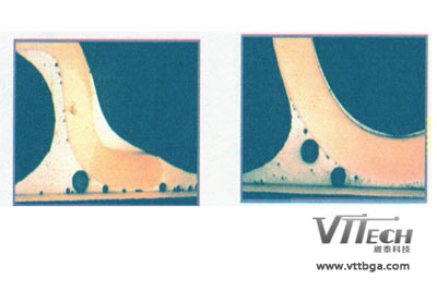 BGA返修焊點斷裂之金相切片分析